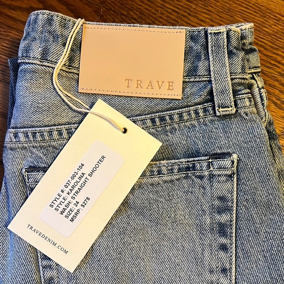 Trave Karolina Relaxed Tapered Jeans in Straight shooter Wash - 24 (NWT) - Picture 4 of 8